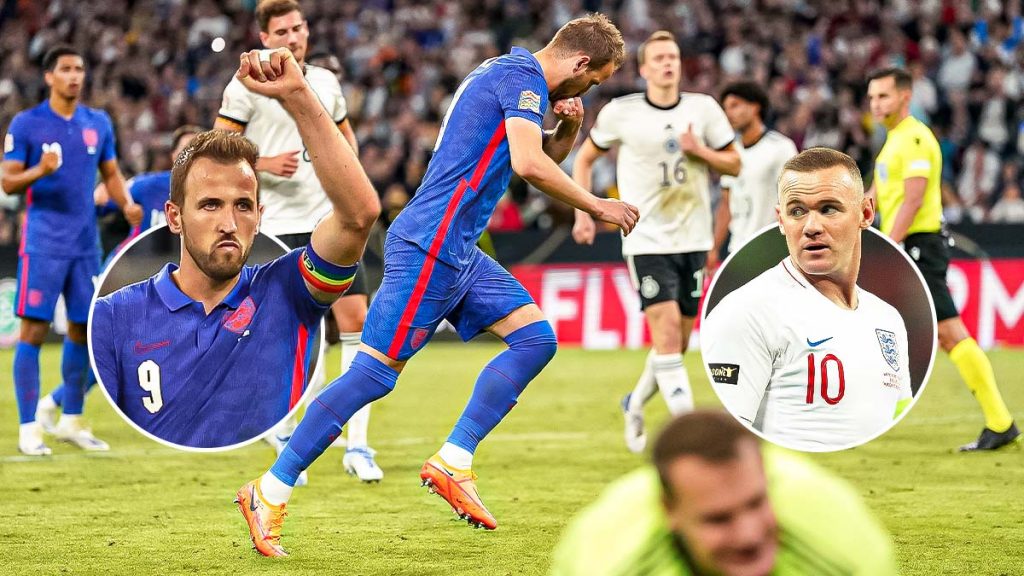 Harry Kane brings up a half-century to close in on Wayne Rooney's all-time England record in Germany stalemate