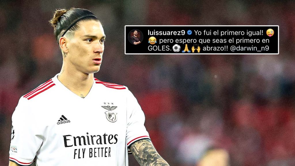 “I was the first one” — Luis Suarez sends message to Darwin Nunez after completing £85m Liverpool move