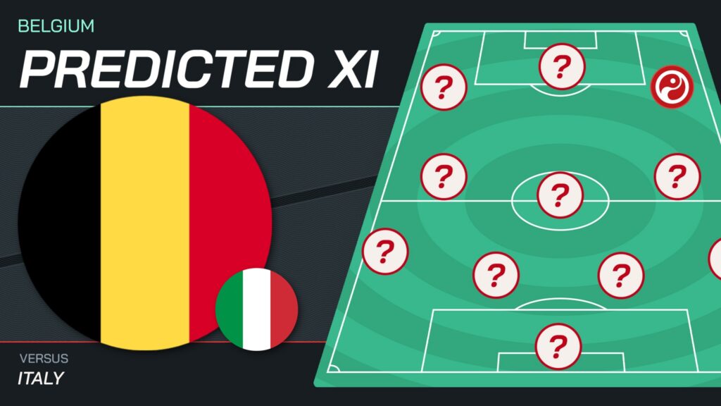 Belgium vs Italy predicted lineups and team news