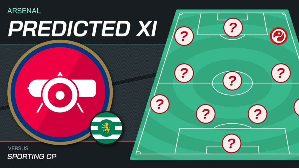 Sporting CP vs Arsenal predicted lineups and team news