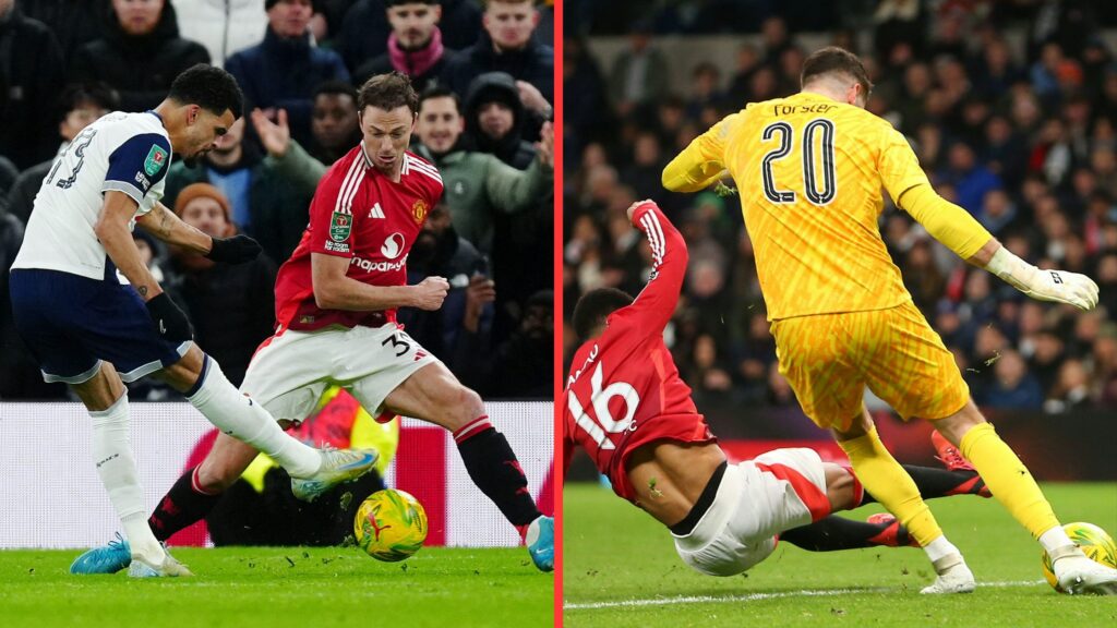 Tottenham 4-3 Man Utd: Winners & losers as Spurs book EFL Cup semi-final despite Forster disasterclass
