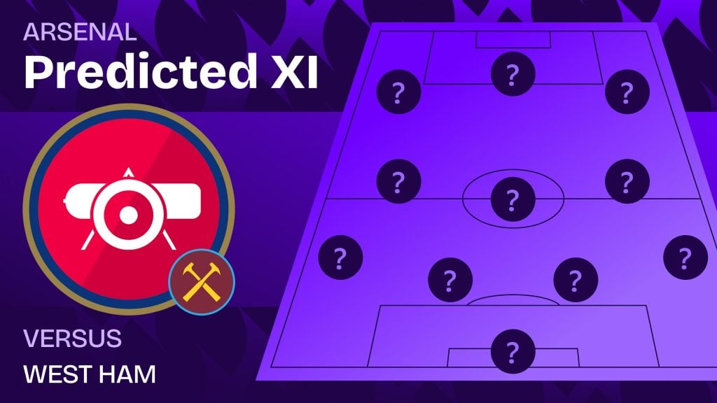 Arsenal vs West Ham predicted lineups and team news