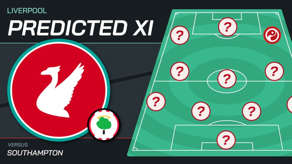 Liverpool team news vs Southampton and predicted lineup