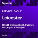 Leicester odds to be relegated from 2024-25 Premier League: Probable finish, signings, best players and full squad