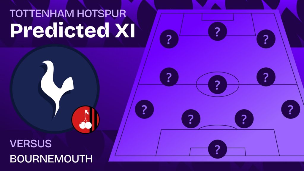 Tottenham team news vs Bournemouth and predicted lineup