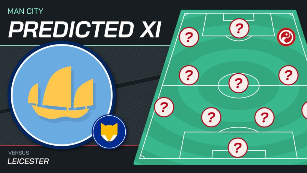 Man City team news vs Leicester and predicted lineup