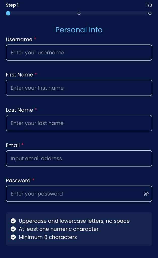 HighBet Casino registration 