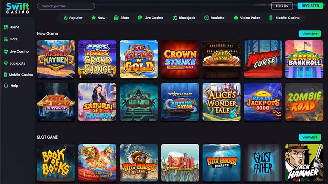 Swift Casino game selection