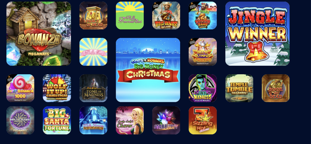 Winomania Casino game selection