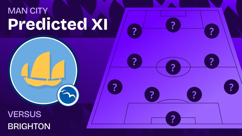 Man City team news vs Brighton and predicted lineup