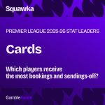 Premier League stat leaders: Total cards, yellow cards, red cards