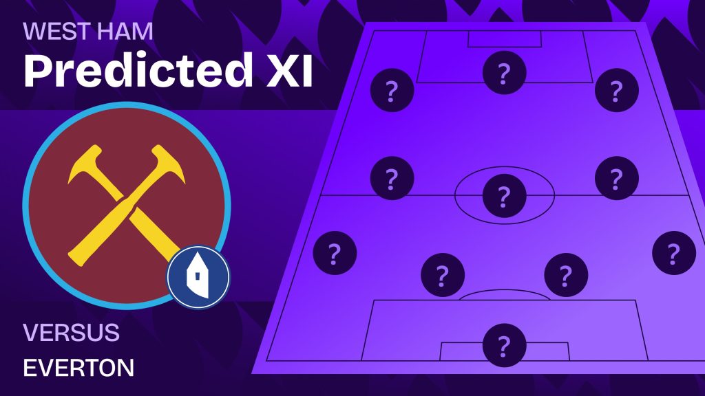 West Ham team news vs Everton and predicted lineup