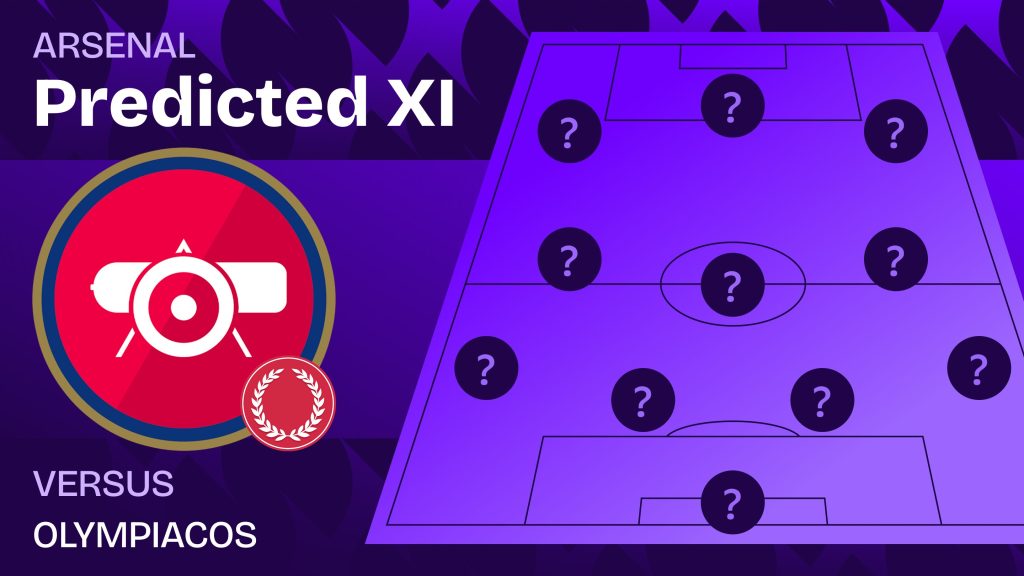 Arsenal team news vs Olympiacos and predicted lineup