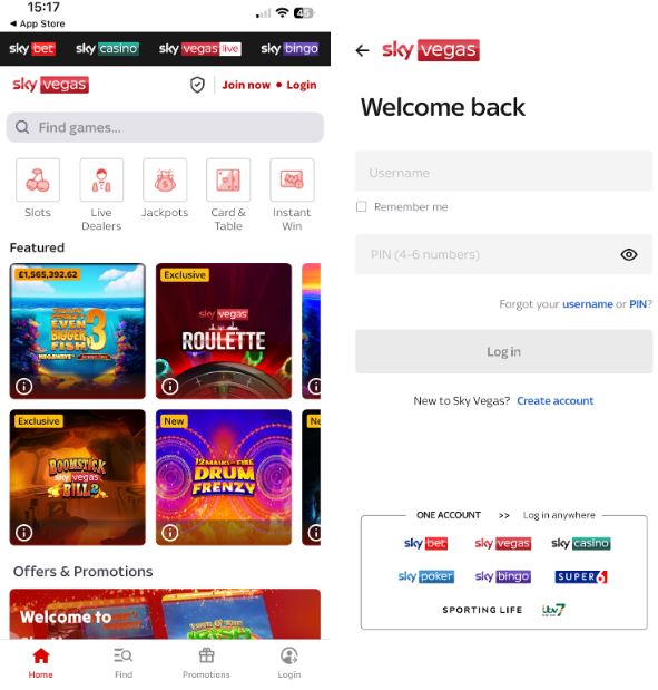 Sky Vegas Casino App Sign In