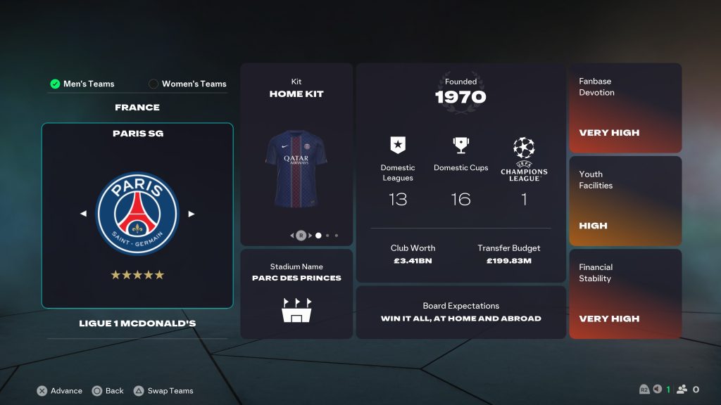 EAFC 26 Best Career Mode challenges: PSG