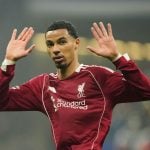 Hugo Ekitike for Liverpool against Frankfurt
