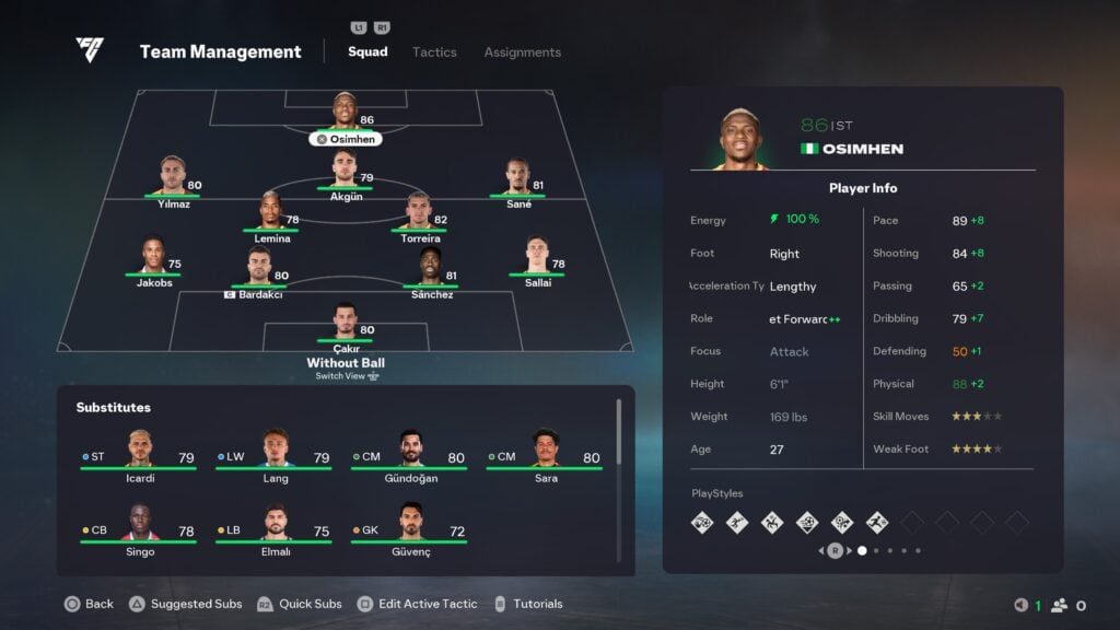 EAFC 26 4.5-star teams: Galatasaray