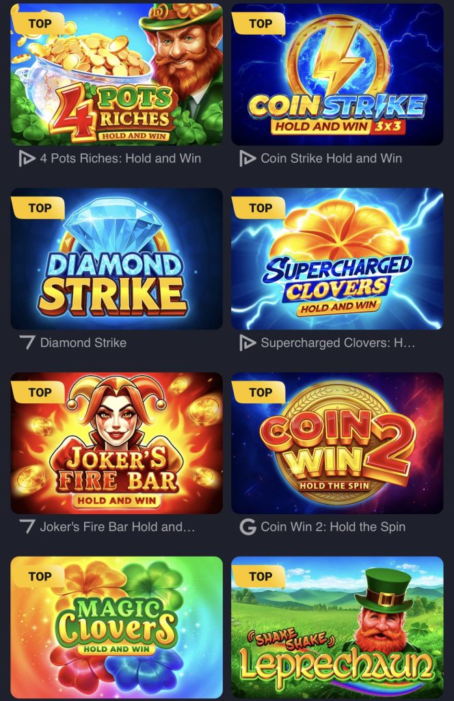 Sun Vegas Casino game selection