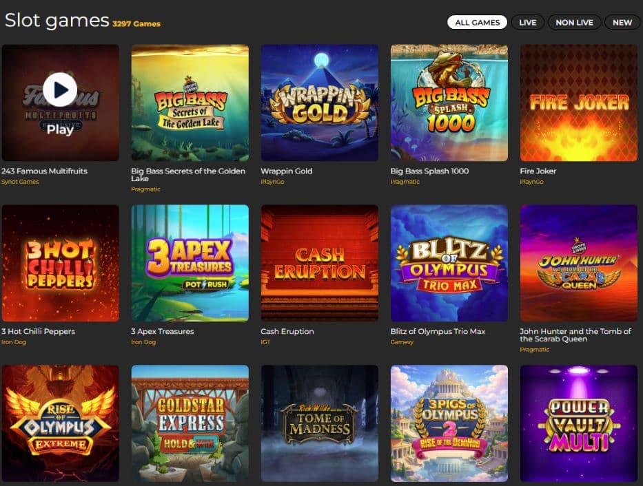 Grand Ivy Casino Games