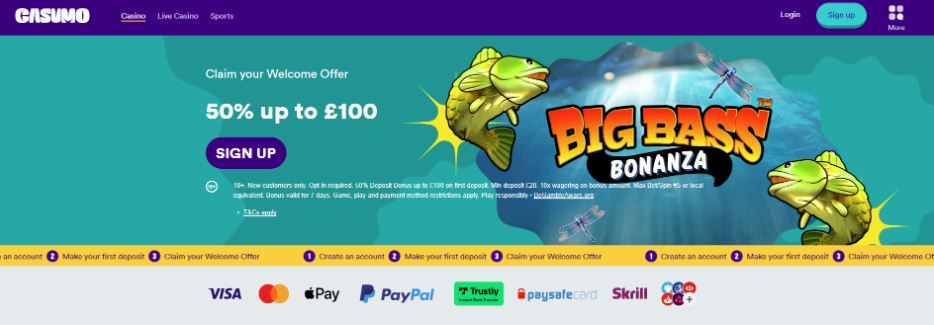 Casumo Casino Welcome Bonus