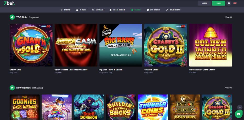 7bet Casino Games