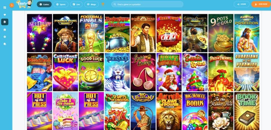 Fruity King Casino Games