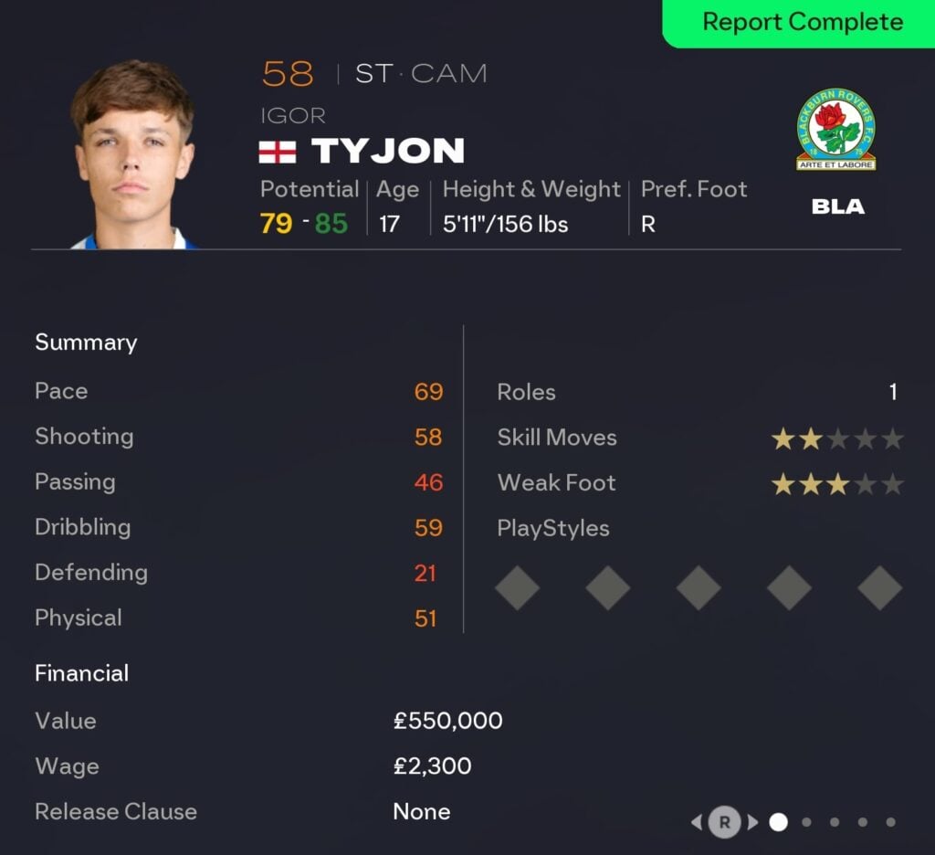 EAFC 26 Career Mode strikers: Igor Tyjon