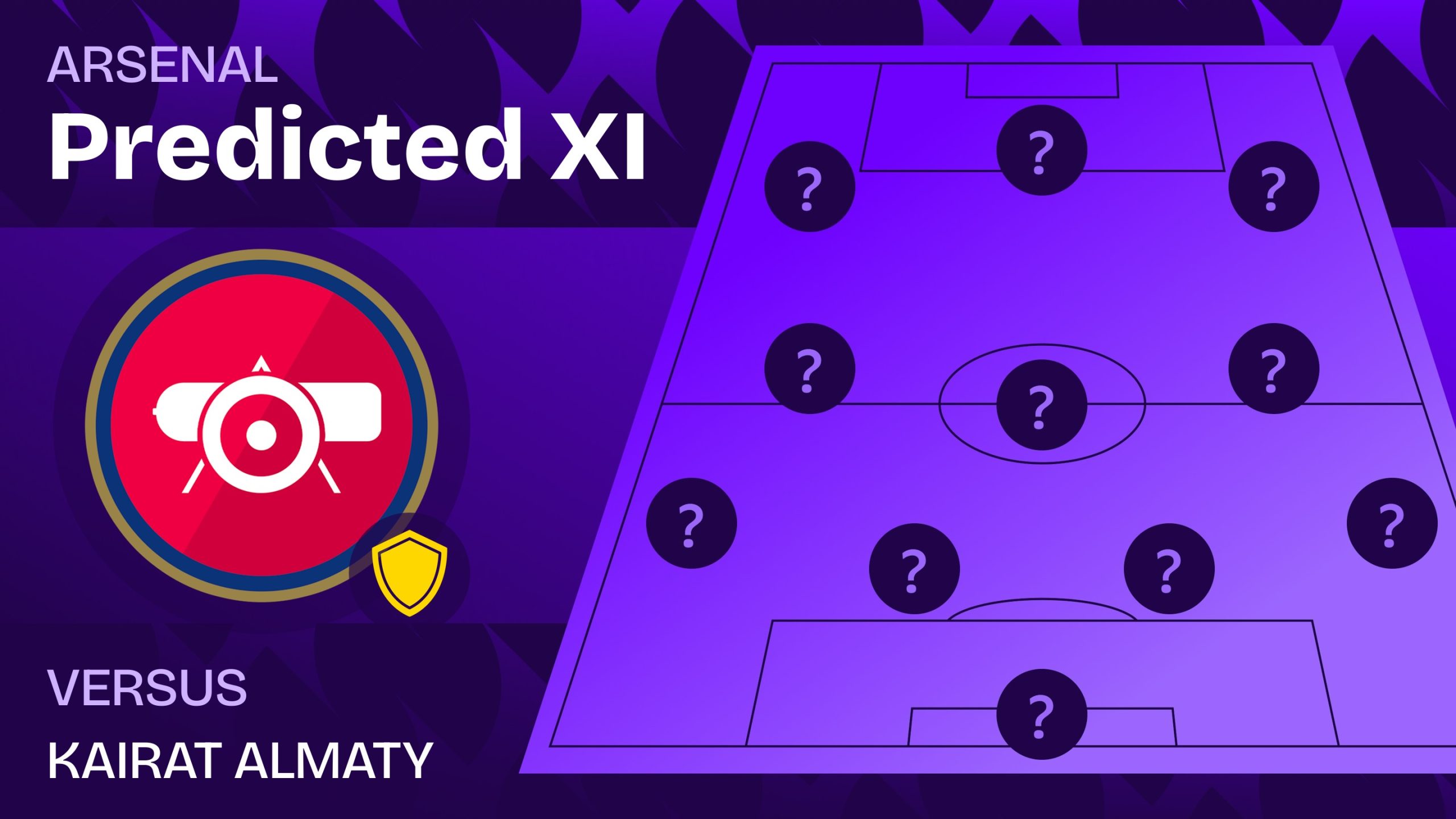 Arsenal team news vs Kairat Almaty and predicted lineup | Squawka | EN