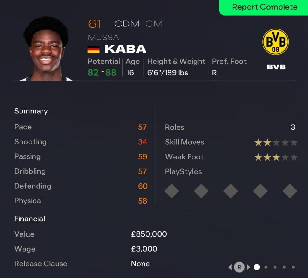 EAFC 26 Career Mode CDMs: Mussa Kaba