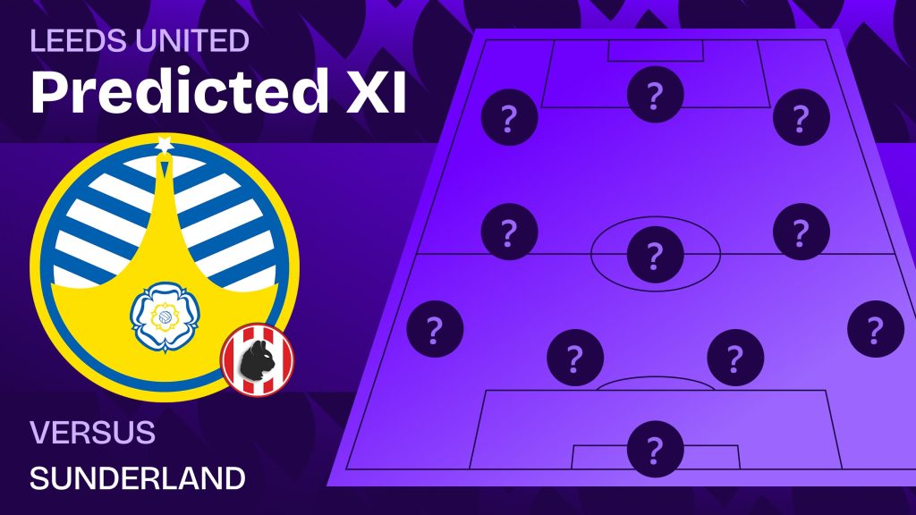 Leeds team news vs Sunderland and predicted lineup