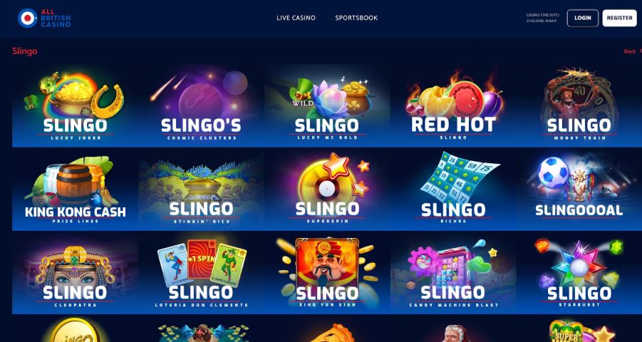 All British Casino - Slingo Games