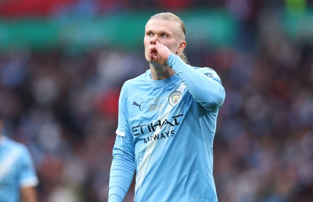 Manchester City striker Erling Haaland