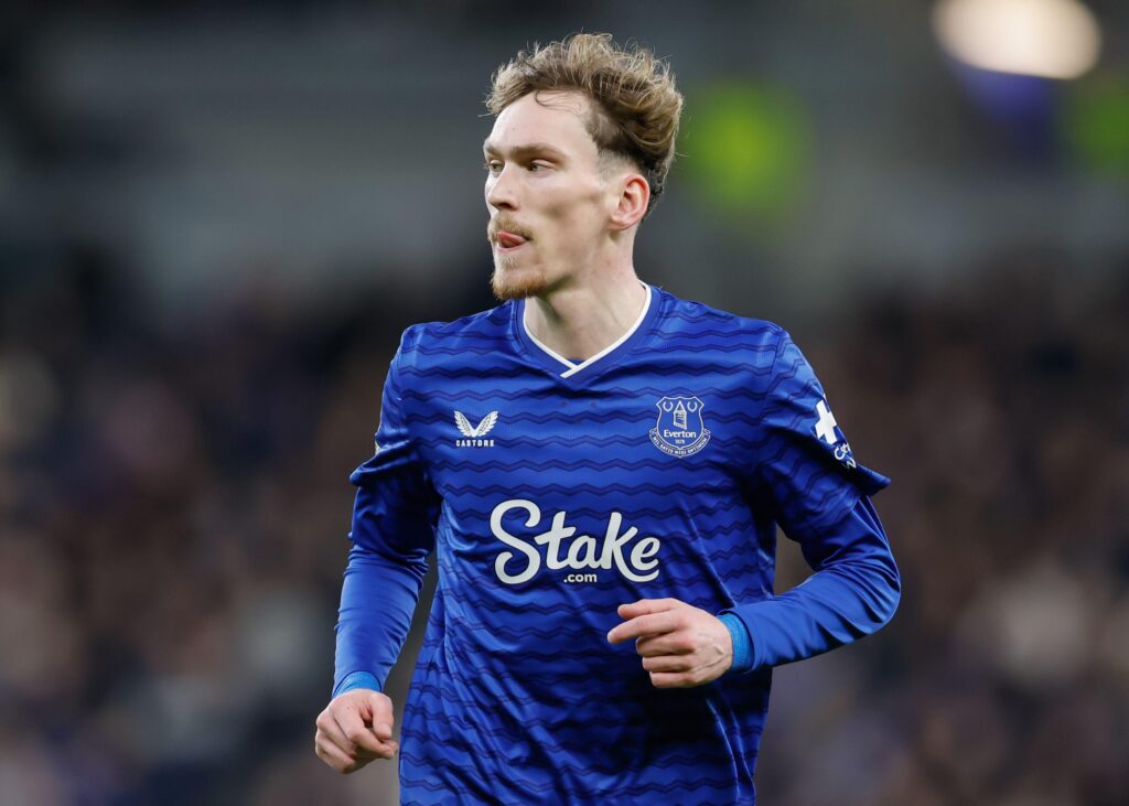Everton midfielder James Garner