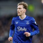 Everton midfielder James Garner