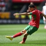 Achraf Hakimi in action for Morocco