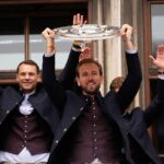 Bayern Munich striker Harry Kane holds the Bundesliga title