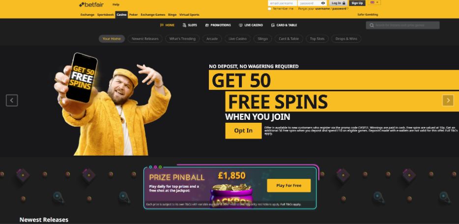 Betfair Casino - Top Online Casinos