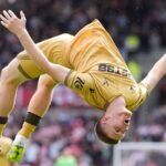 Adam Wharton celebrates scoring for Crystal Palace vs Brentford