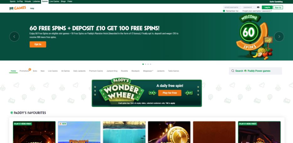 Paddy Power Games - Free Spins No Deposit Casinos