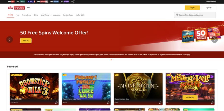 Sky Vegas - Free Spins No Deposit Casinos