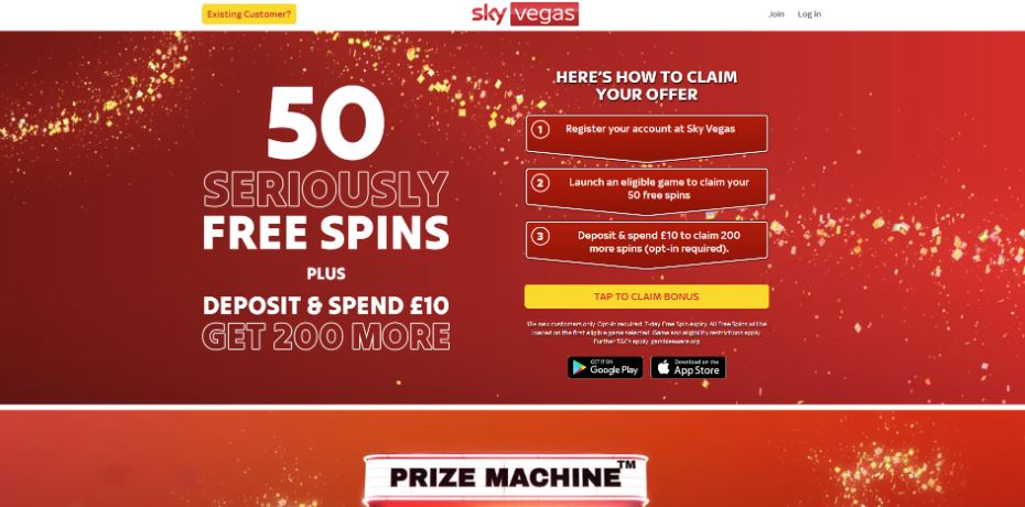 Sky Vegas - Casino Sign Up Bonus
