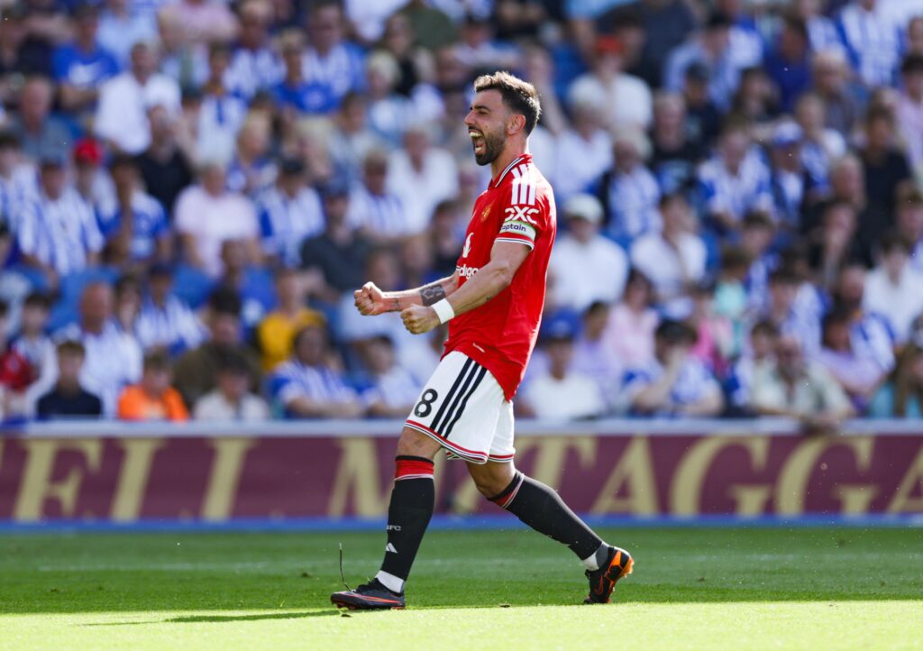 Bruno Fernandes seals Premier League assist record as Man Utd beat Brighton 3-0 on final day