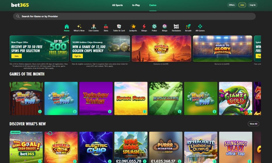 Bet365 Casino - Fast Withdrawal Casinos