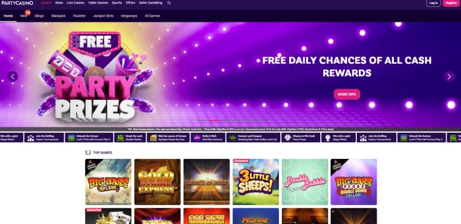 Party Casino - Paypal Casinos