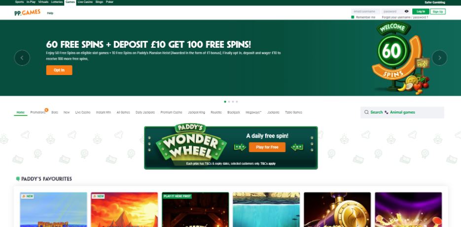 PaddyPower Games - Paypal Casinos