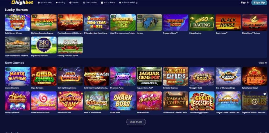 Highbet Casino - Trustly Casinos