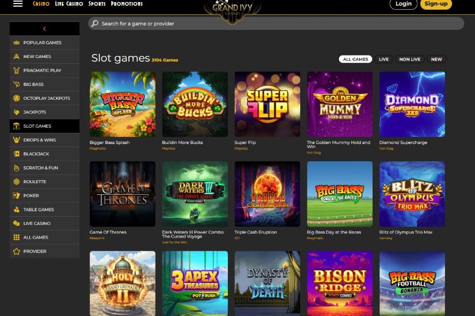 Grand Ivy Casino - Trustly Casinos