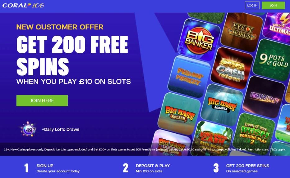 Coral Casino Welcome Bonus