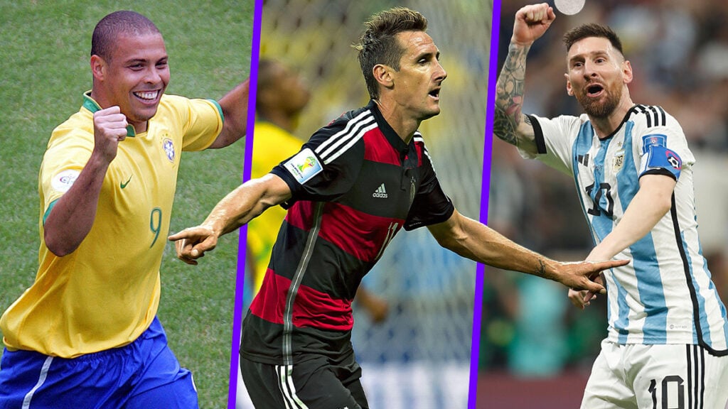 Every nation's top scorer at the World Cup