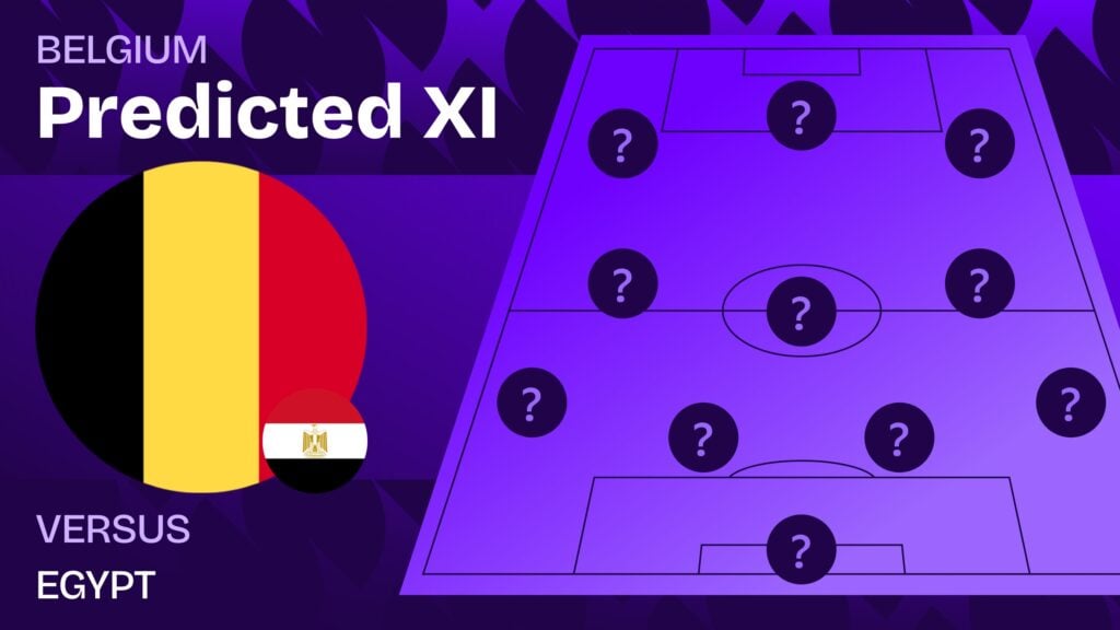 Belgium vs Egypt team news and predicted lineups